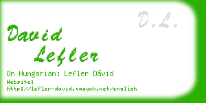 david lefler business card